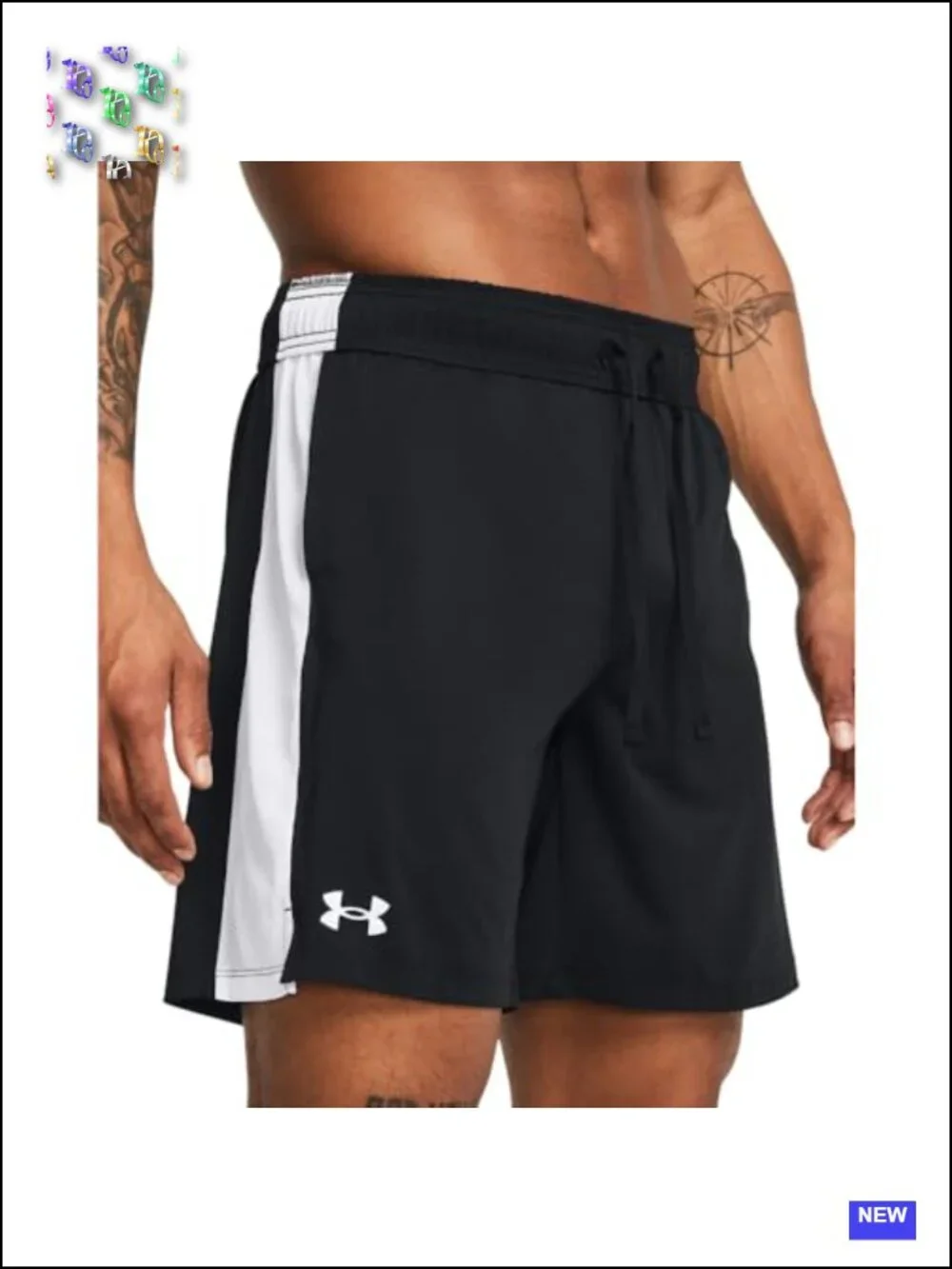 Men's Athletic Running Shorts with Mesh Panels - 7.5